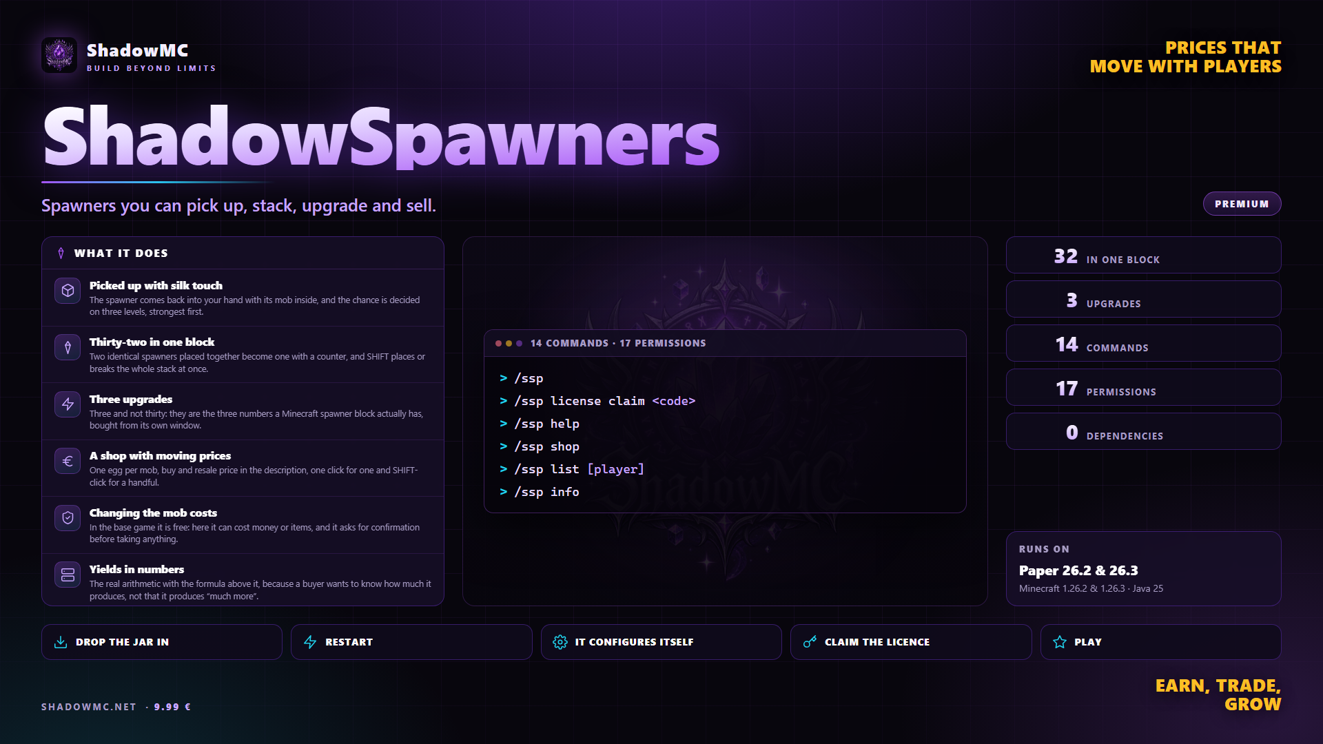 ShadowSpawners — Gli spawner dalla raccolta alla rivendita.